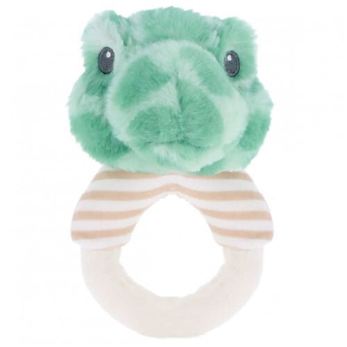 Keel 14cm Keeleco Baby Terry Turtle Ring Rattle - Plush Soft Toy