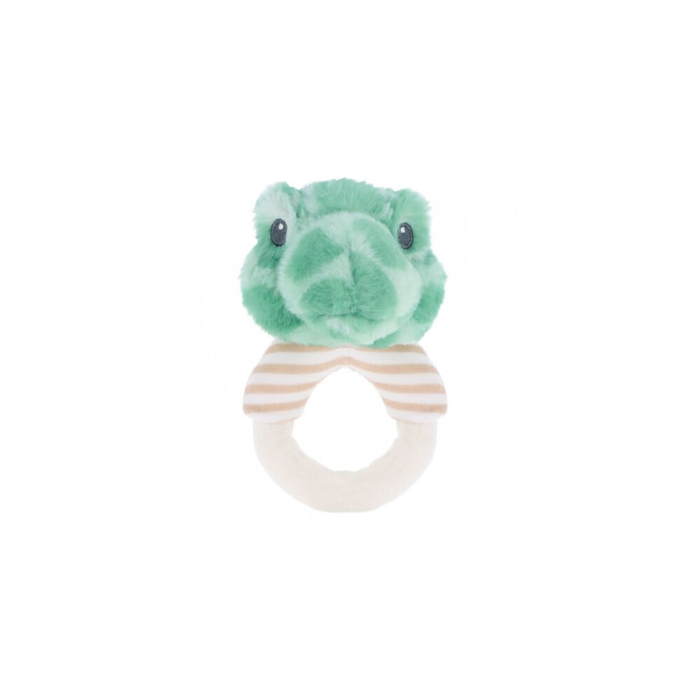 Keel 14Cm Keeleco Baby Terry Turtle Ring Rattle - Plush Soft Toy