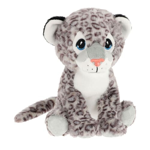 Keel 23cm Keeleco Sitting Snow Leopard - Plush Soft Toy