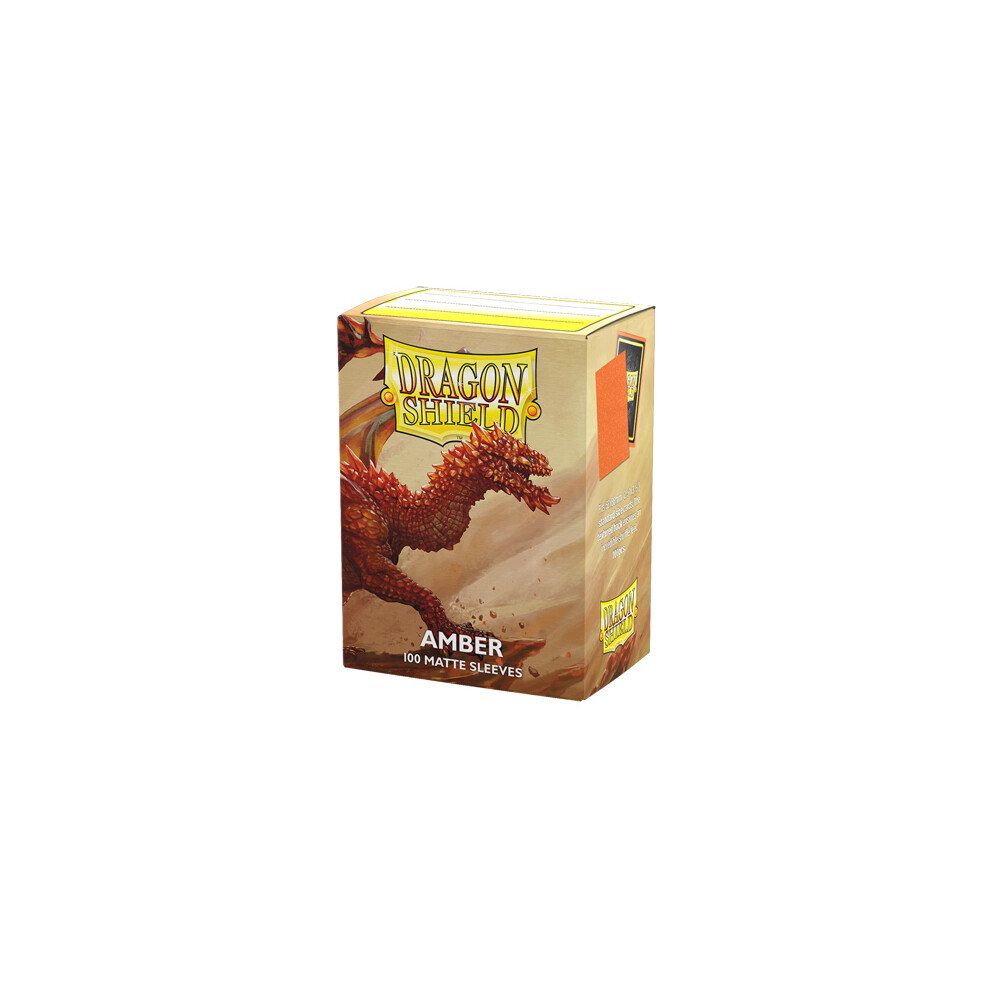Asmodee Dragon Shield - Matte (100) - Board Game Amber