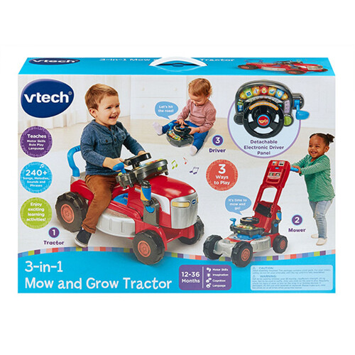 VTech 3-in-1 Mow and Grow Tractor