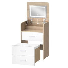 ALFORDSON Tocador Maquillaje Espejo Vanidad Luz LED Dormitorio Almacenamiento