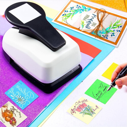 Square Hole Punch,2 Inch Square Paper Punch, Squares Punches 1