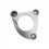 Motorcycle Exhaust Pipe End Decorative Protective Cover Silver Grey 1