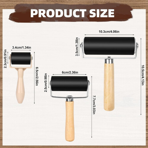 9 Pack Rubber Brayer Roller
Rubber Brayer Roller 2