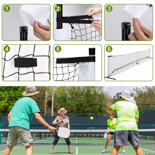 Outdoor Pickleball Training Net Standard Size 22x3ft Replacement Net 1