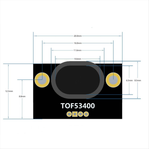 TOF53400 2m-4m Laser Distance Sensor Module 1