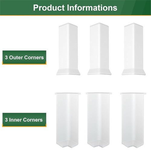 Baseboard Corner Blocks 4inch Height, Self Adhesive 2