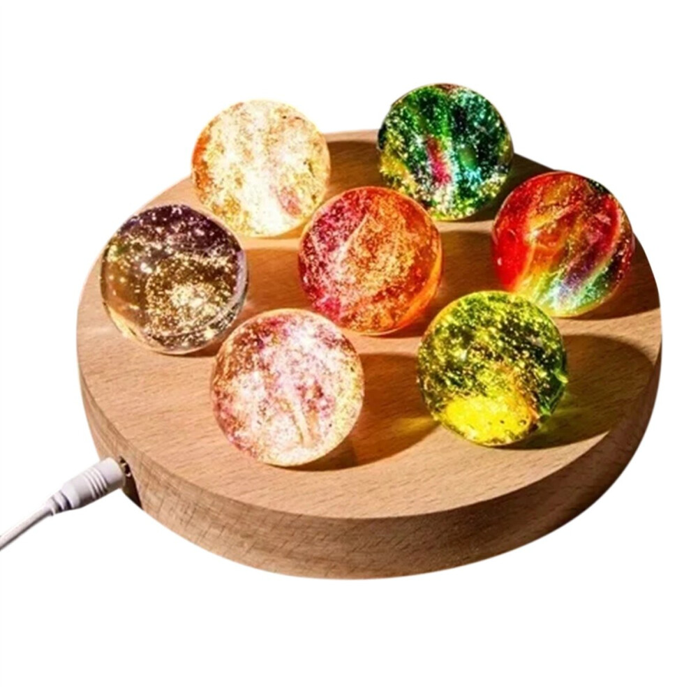 Colorful Glass Star Ball Luminous Planet Cosmic Model Xmas Gift,B 4713768858849