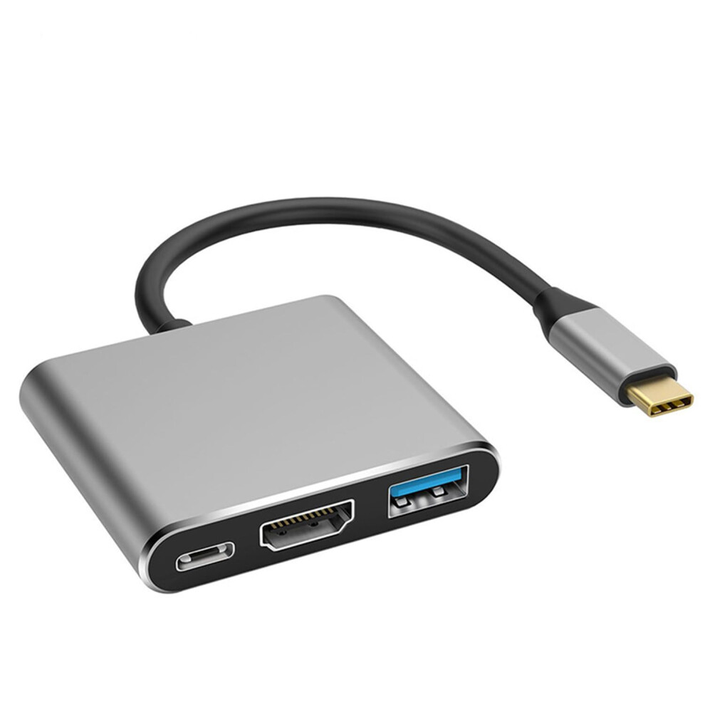 Usb C To Hdmi Adapter 3-In-1 With 4K Hdmi Output, 100W Pd Fast Charging, Usb 3.0 Port For Macbook Pro, Ipad Pro 9354506563974