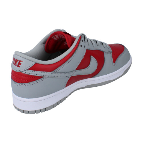 Nike (43) Nike Dunk Low QS Herren - Mode Sneaker aus Leder in Grau-Rot 2