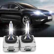 (As show, 4300K) 2x D3S 35W HID Headlight Bulbs Car Xenon White Replacement Low/High Beam