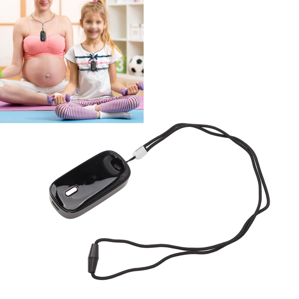 Portable Wearable Air Necklace, Black, 500mAh, Ion Purifier