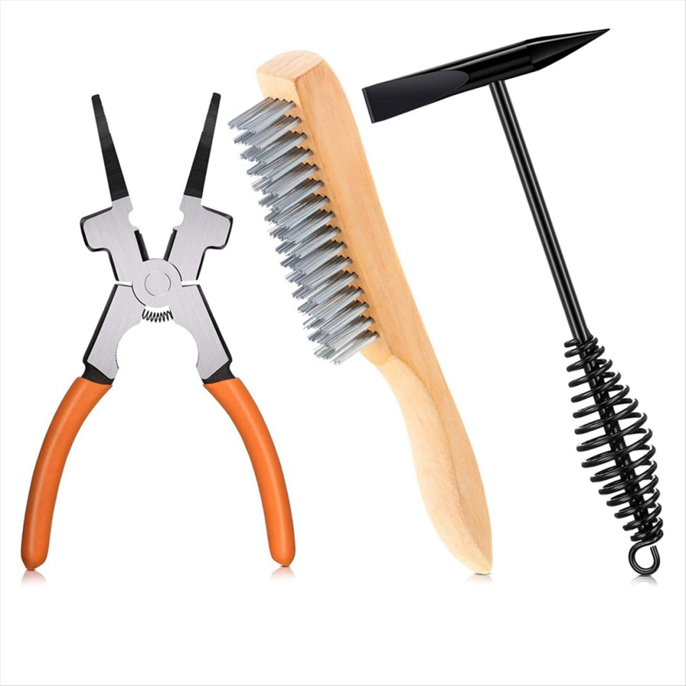 10Inch Scratch Wire Brush Slag Removal Tool,8Inch Welding Plier 4852597814180