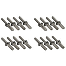 16 stuks stenen hakbijlen, wiggen, steenhouwers, breekgereedschap, ijzeren beitels, handgereedschapset