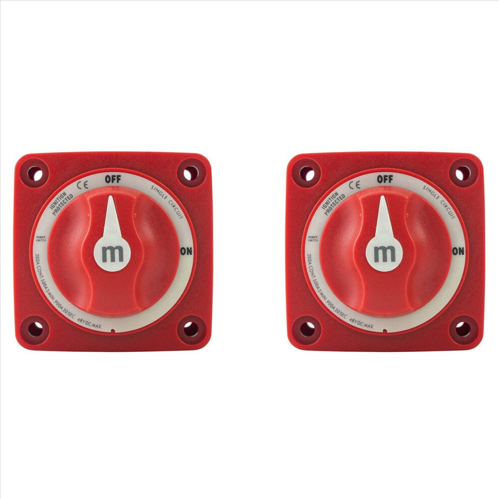 2X 48V 300A Single Circuit Battery Isolator Disconnect Rotary Switch Power 4853344851236