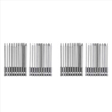 Bitset lang, magnetisch, 40 stuks, 100 mm, Torx T8-T40, zeskant H2-H6, PH1 PH2, PZ2, sleufbit, 1/4 inch zeskant