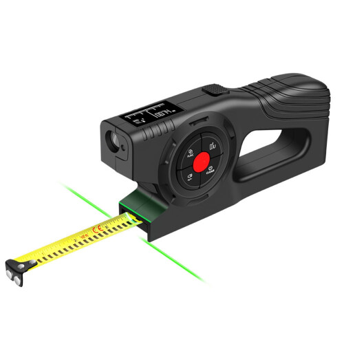 Laser Measurement Tool with Green Extension Tape 2