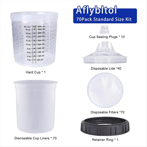 Verfbekers voor autolakpistool 2