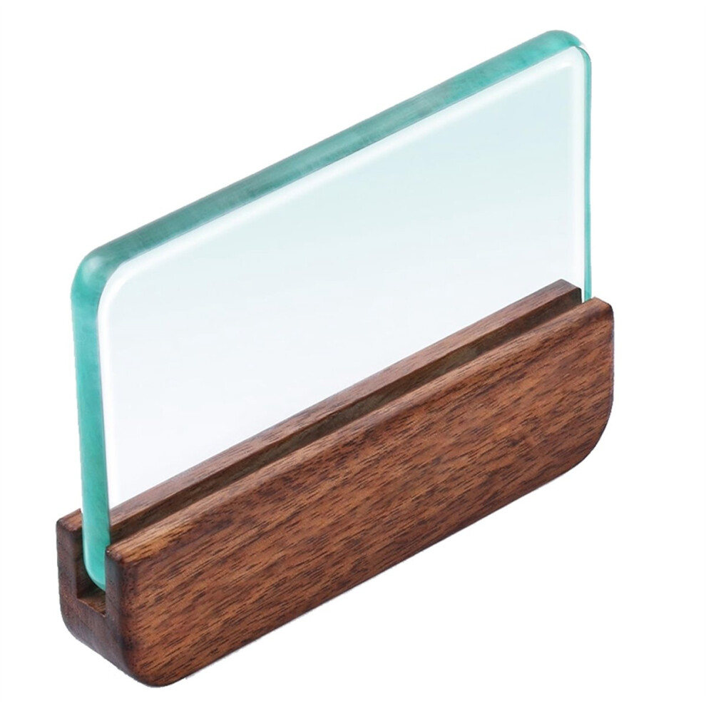 Glass Slicker For Burnishing Leather With Walnut Handle Tool 4853929120726