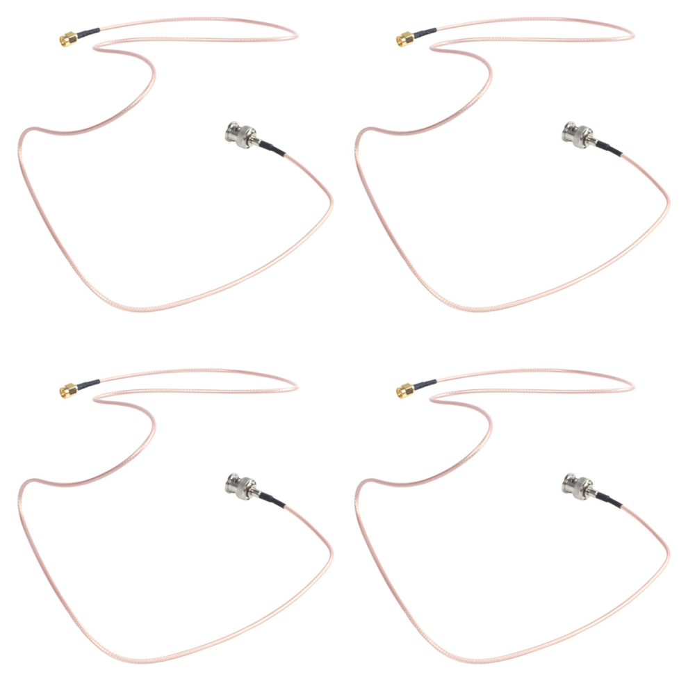 4Pcs 3 Feet Sma Male Plug To Bnc Pigtail Jumper Caxial Cable Rg316 1M 4853006526601