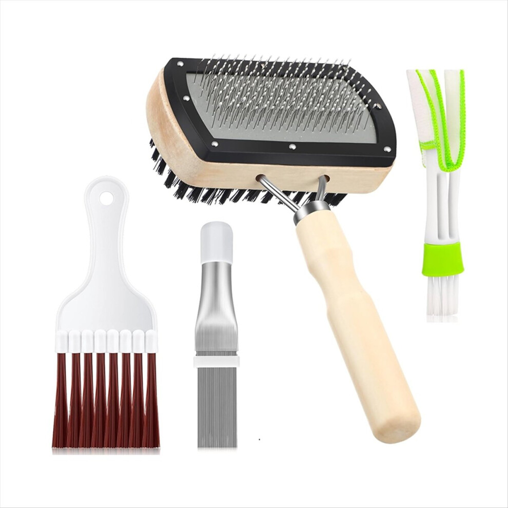 4Pieces Air Conditioner Condenser Fin Cleaning Brush, Ac Coil Cleaner 4853006502001