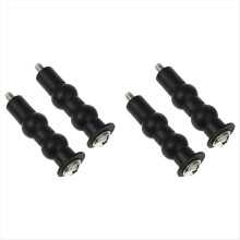 4-pack toilet schroeven bevestigingsbouten zitting bout doppen zwart