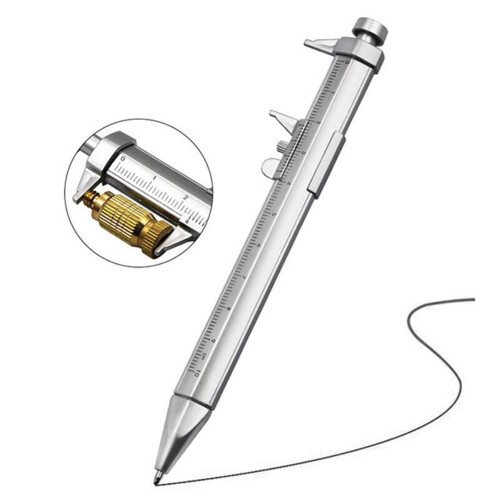 10PCS Vernier Caliper 0-100mm Ballpoint Pen Multifunction Gadget 2