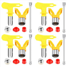 16-delige Airless verfgereedschapset, 11,8 inch verlengstang met 517 spuittip en spuitmondbeschermer