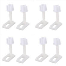 8 stuks DIY plastic toiletbril schroeven bevestigingen passen op zittingen scharnieren reparatie gereedschap type & maat: 5 4.4X2.4Cm