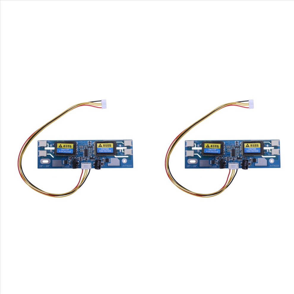 2X Avt4029 Universal Inverter Ccfl Lcd Monitor 4 Lamp 10-29V For 15-22 Inch Wide Screen With 6Pin Cable 4853006582683