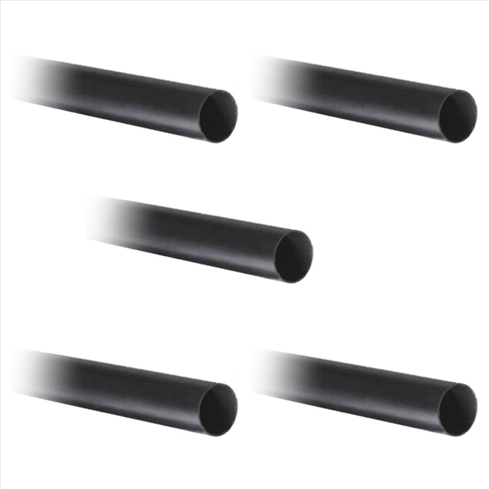 5X Black Heat Shrink Tube Electrical Sleeving Car Cable/Wire Heatshrink Tubing Wrap, 20Mm,1M 4853006579430