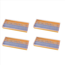 120 stuks diamant slijpkopset met gecoate snijfrezen, roterende gereedschapsbit met korrelgrootte 3 mm, 1/8 inch voor gereedschap