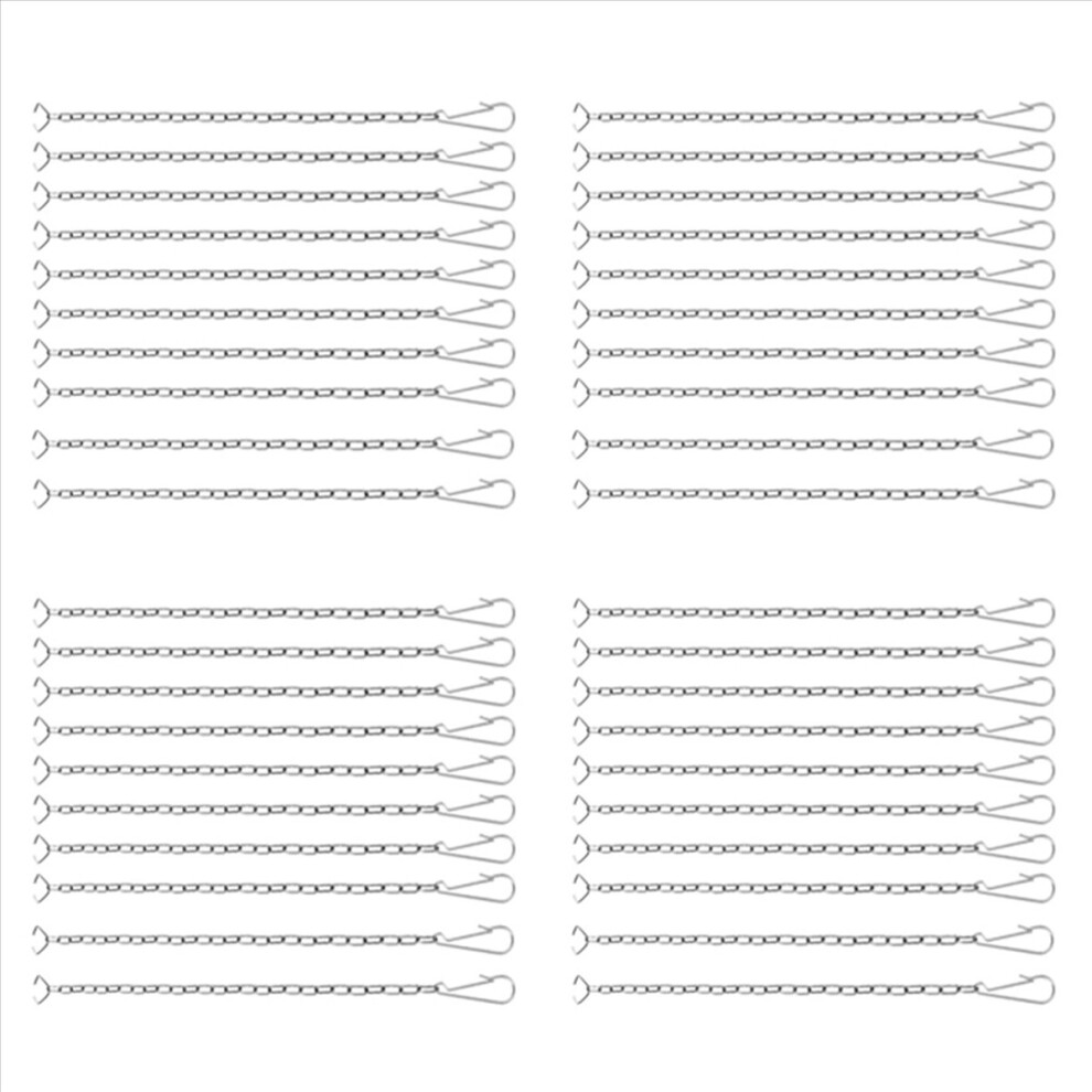 40 Pieces Toilet Handle Chain Stainless Steel Flapper Lift Replacement Fits Most Flappers 4853006578471