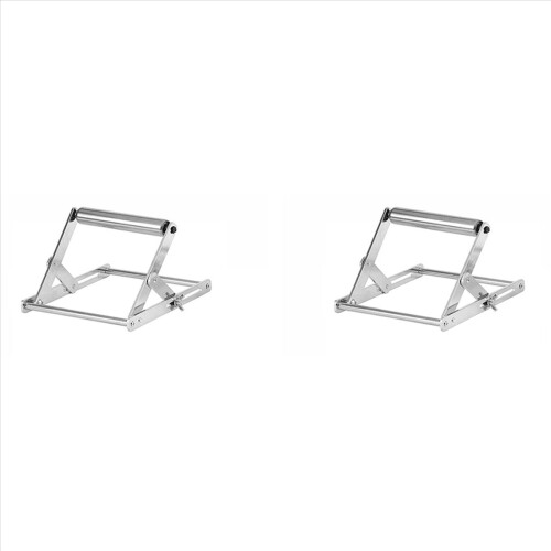 2X Foldable Stainless Steel Stand Adjustable Cutting Machine Material Support Frame for Workbench Lift,A