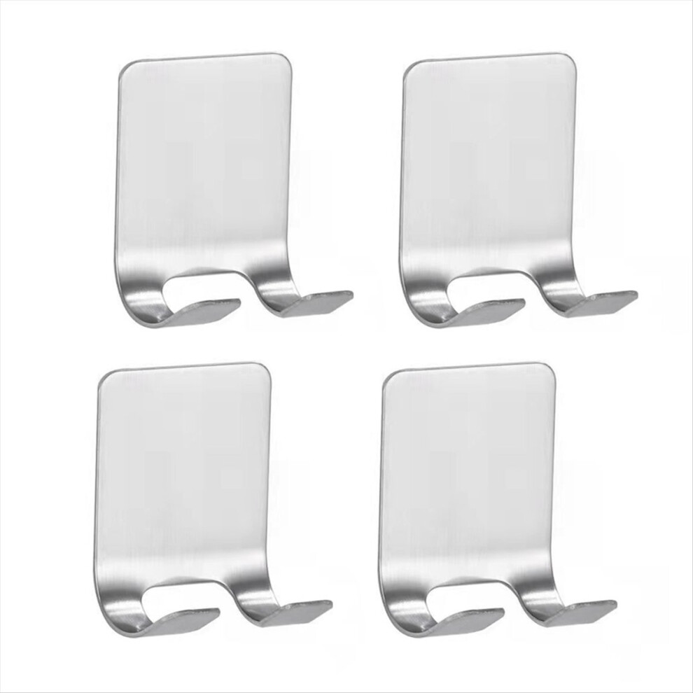 Stainless Steel Shaver Hook Stand Self Adhesive Hanger Silver 4852245760401