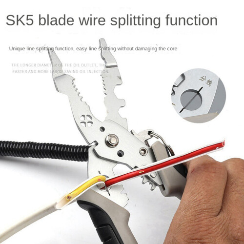 2x Multifunctionele draadstripper, zware elektrische striptang, striptang en krimptang 2