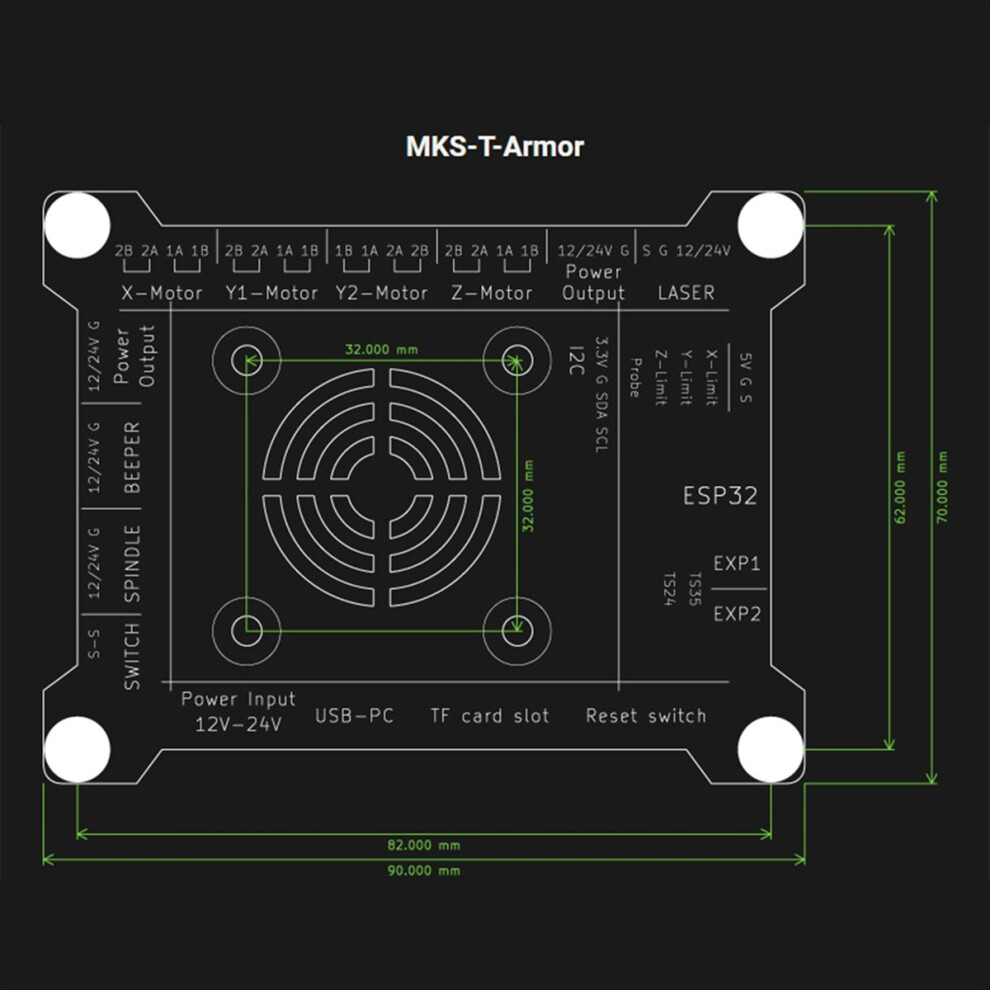 Mks Dlc32 V2.1 32Bits Laser Engraver Motherboard Offline Esp32 4852597841285