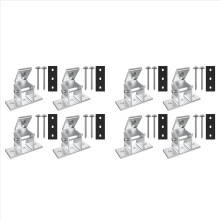 8-pack zonnepaneelhouders, dakhaken, 10-60 bevestigingsmodule, verstelbare PV-modulehouder voor