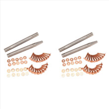 40Pack Copper Rivets and Burrs (14mm 19mm) with 2Pcs Punch Rivet Tool for Belts, Bags, Collars, Leather-Crafting