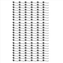 144 stuks roosterwandhaken 4 inch zwarte metalen paneelhaak hanger vierkante buis cabine kapstok