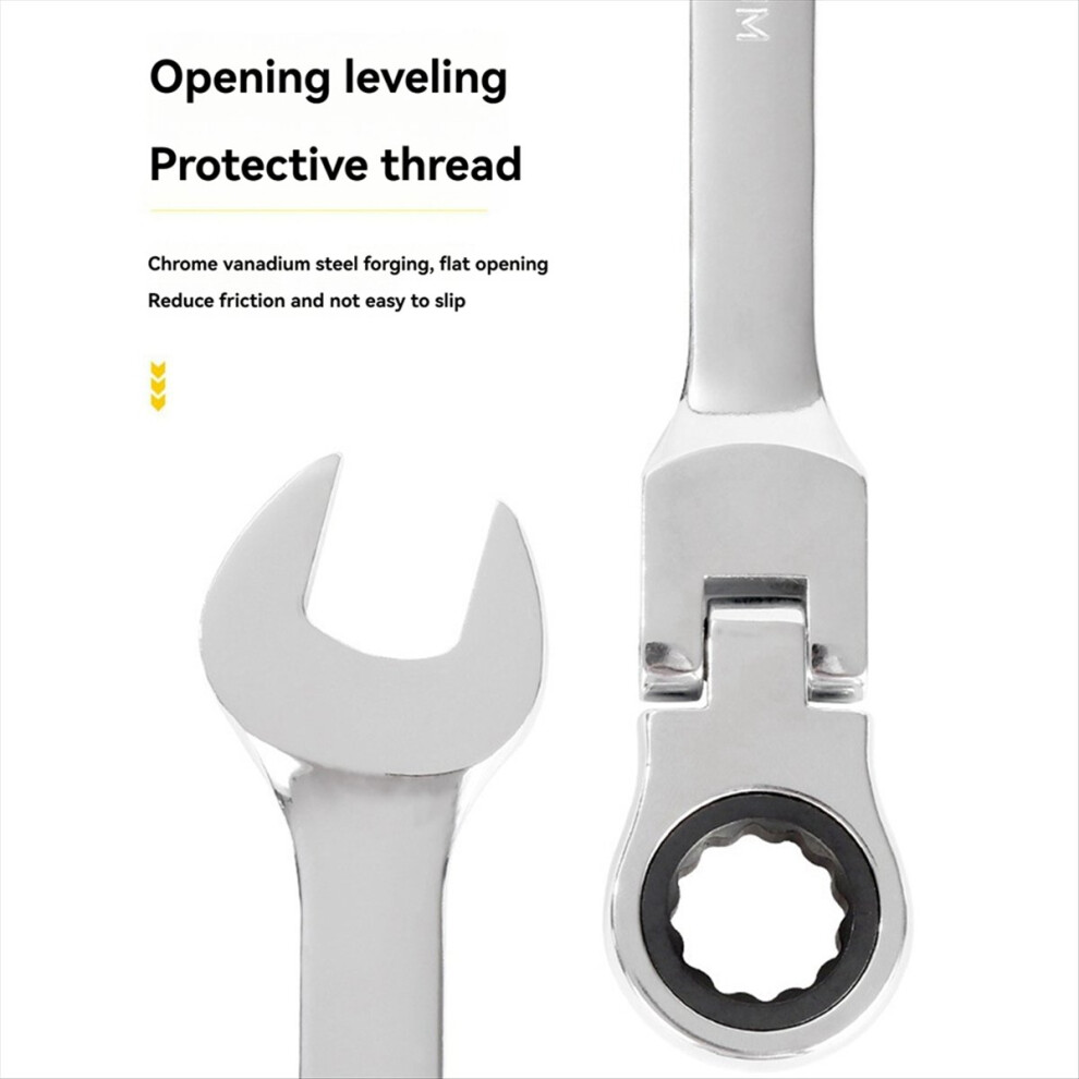 Movable-Head Dual-Purpose Open-Ended Ratchet Wrench 4852597847423