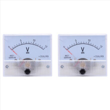 2X Pointer Type DC Voltmeter, 85C1 0-15V Mechanische Analoge Spanningspaneelmeter