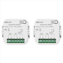 2x Tuya Zigbee Smart Garagedeurcontroller Universele afstandsbediening App Stemtiming voor thuis
