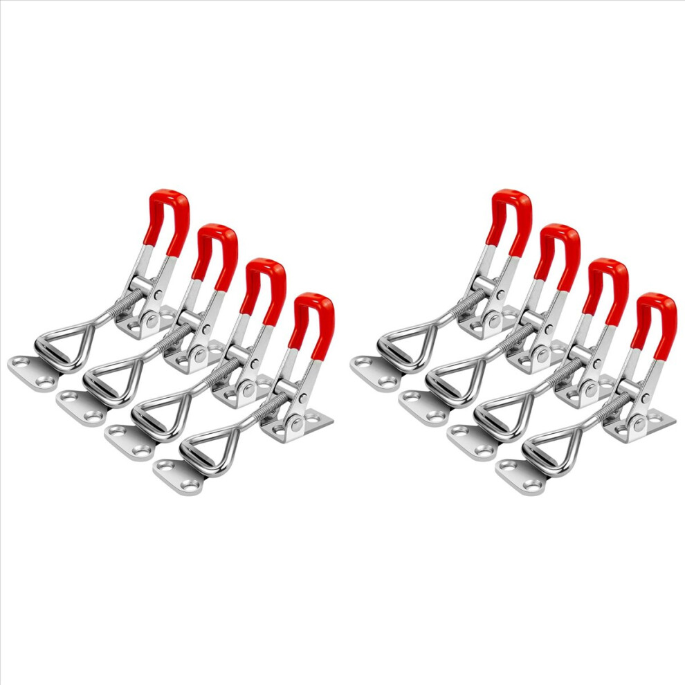 8 Pack Toggle Latch Clamp 4001 Adjustable 304 Stainless Steel Hasp Latches For Smoker Lid Jig Freezer Door 4852245785664