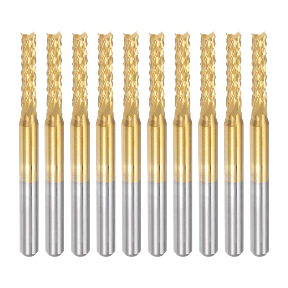 10PCS Titanium Coat Carbide For PCB Machine, 1/8 Inch Shank 2.5Mm-image-OPC-PMGRMHW-NEW