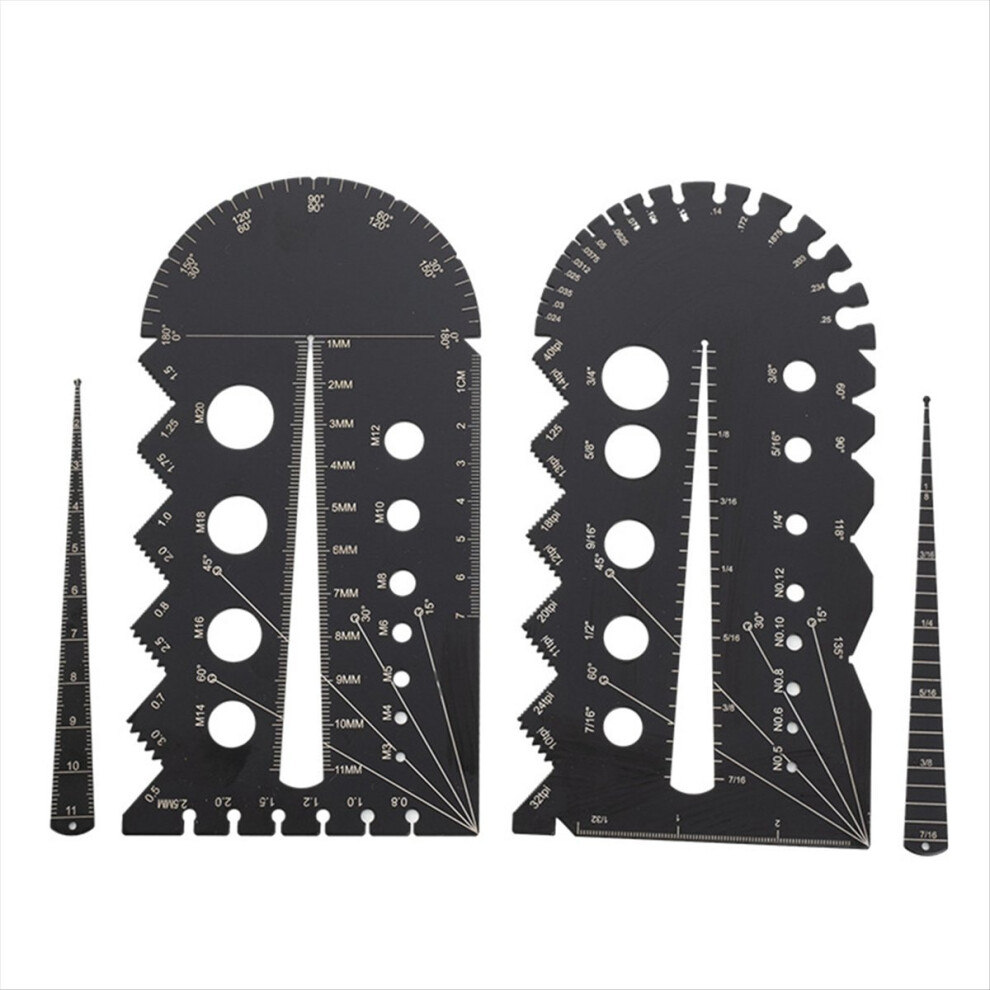 Metric And Imperial Metal Thread Pitch Multi-Gauge Set 4852245793829