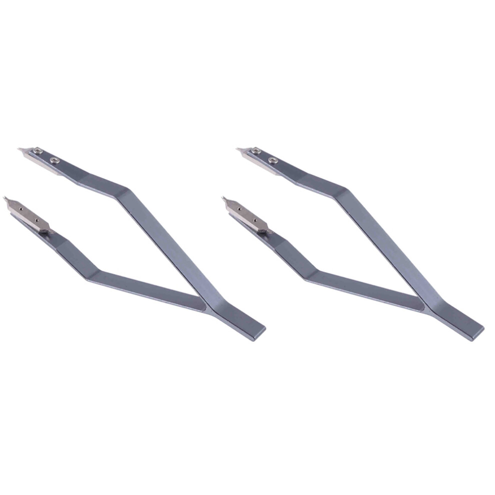 2X Stainless Steel 7825 V Type Watch Spring Bar Tweezers For Repair 4852245724939