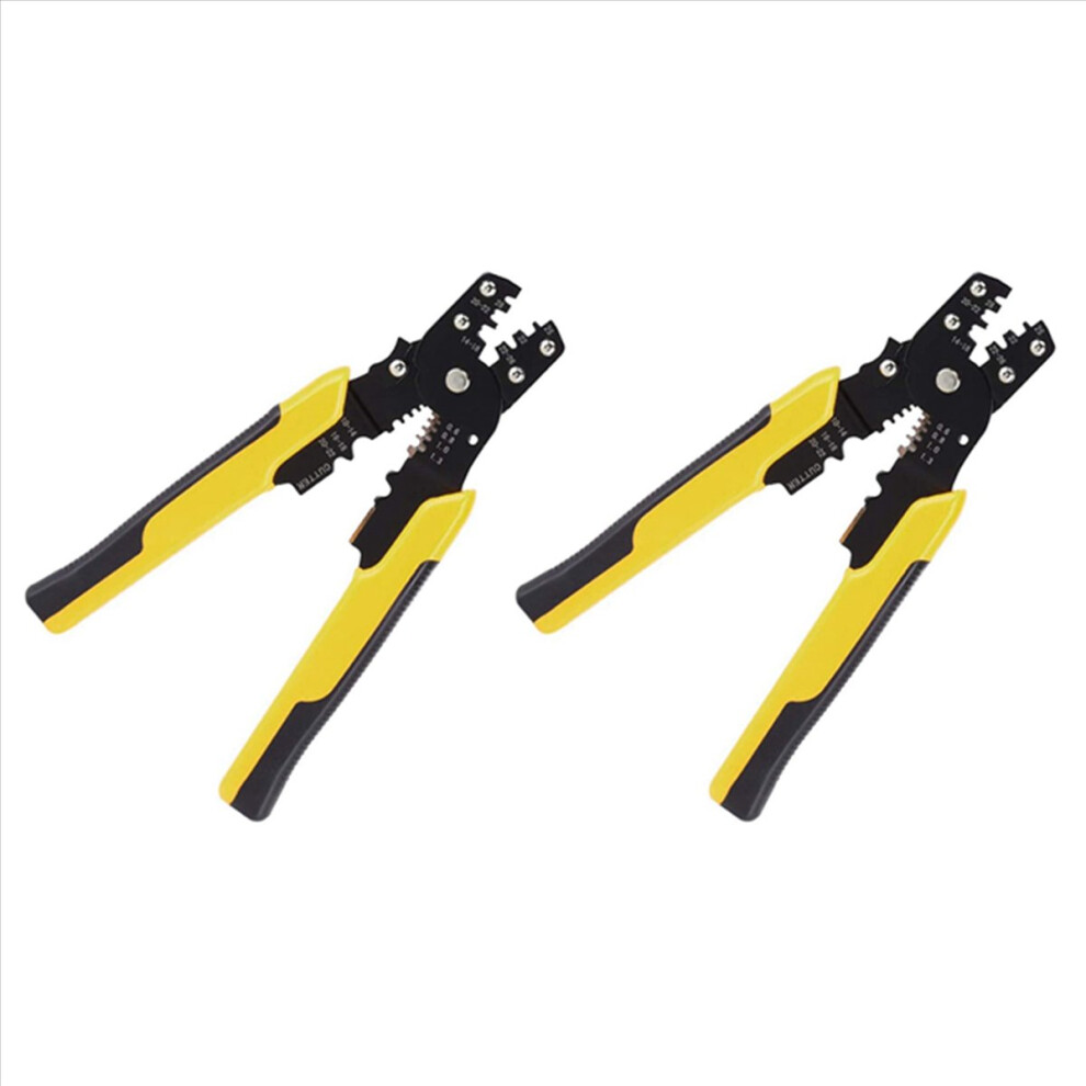 2 Pcs Crimp Tool Crimper Plier Wire Crimpers Adjustable Crimping Range For Cutting And Pressing Cables 4852245798121