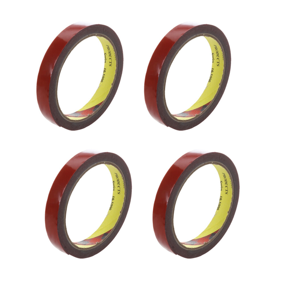 4X Strong Permanent Double Sided Super Sticky Foam Tape Roll For Vehicle Car, Red 15Mmx3meter 4851681185939